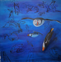 Disappearing Oceans Fish Gotta Swim - Original Artwork - Mixed Media