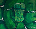 Emerald Boa - Original Artwork - Oil Painting