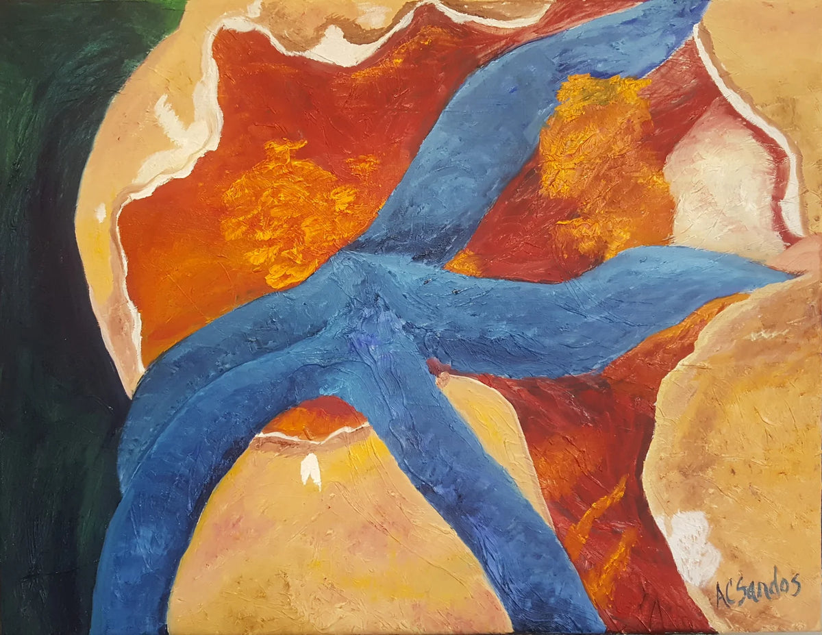 Disappearing Oceans Sea Star - Original Artwork - Oil Painting