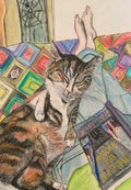 New York City Kitty - Original Artwork - Watercolor
