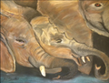 The Watering Hole - Original Artwork -  Pastel