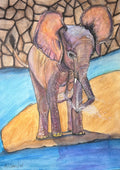 The Elephants Child - Original Artwork - Watercolor